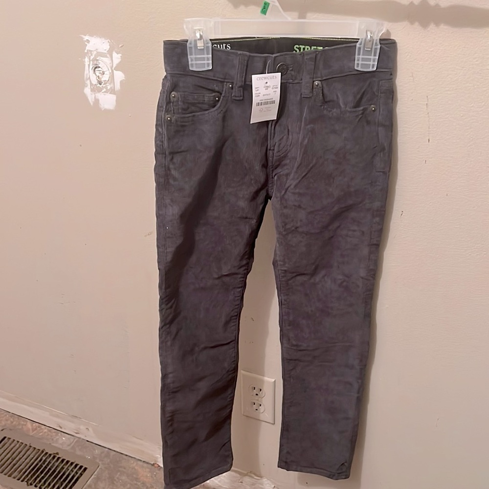 CREWCUTS corduroy next level stretch soft boy's everyday wear pants.